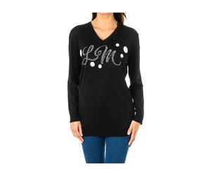 La Martina - Maglieria con Scollo a V - - Knitwear - Donna - Nero - L