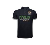 La Martina Maglietta 'Map318' beige / blu scuro / verde / bianco, Taglia XL