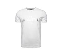 La Martina Maglietta 'Mar322' argento / bianco Uomo La Martina M argento / bianco