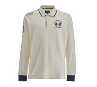 La Martina Maglietta 'Wolfe' nero / bianco lana Uomo La Martina XL