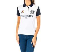 La Martina Polo da Donna a Maniche Corte con Collo con Revers a Contrasto 2WP185