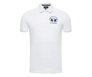 La Martina Polo Maglia Maniche Corte Cotone Bianco