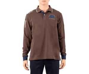 La Martina - Polo Manica Lunga - - Tops - Uomo - Marrone - L