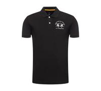 La Martina Polo Maniche Corte Cotone Nero