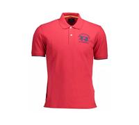 La Martina - Polo Rossa in Cotone con Ricamo - - Tops - Uomo - Rosso - L
