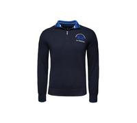 La Martina Pullover 'MAS314' blu scuro / bianco Uomo La Martina XL blu scuro / bianco