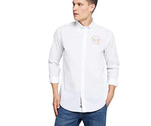 La Martina RAF Camicia Casual, Bianco, XX-Large (Taglia Produttore:XXL) Uomo