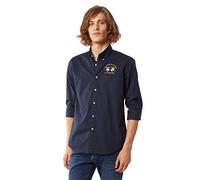 La Martina RAF Camicia Casual, Blu (Navy 07017), Medium (Taglia Produttore:M) Uomo