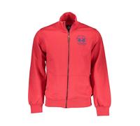 La Martina Rosso Cotton Men Sweatshirt - XL