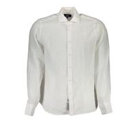 La Martina, ,Shirts ,Uomo ,Bianco ,XL Camicia Bianca Maniche Lunghe Ricamo Logo
