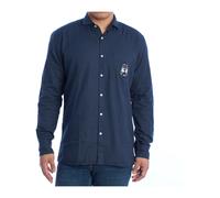 La Martina, ,Shirts ,Uomo ,Blu ,4XL Camicia Classica a Maniche Lunghe
