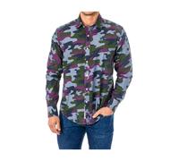 La Martina, ,Shirts ,Uomo ,Blu ,S Camicia Casual a Maniche Lunghe