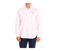 La Martina, ,Shirts ,Uomo ,Rosa ,S Camicia a Maniche Lunghe