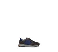 LA MARTINA Sneaker uomo grigia/blu in suede 42