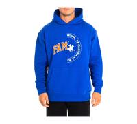 La Martina, ,Sweatshirts & Hoodies ,Uomo ,Blu ,M Felpa con cappuccio oversize in cotone Cloud Dancer Man