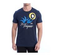 La Martina - T-shirt a maniche corte ispirata a St. Tropez - - Tops - Uomo - Blu - 3XL