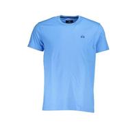 La Martina Elegante T-shirt Uomo Ricamata Azzurro, Azzurro chiaro, XL
