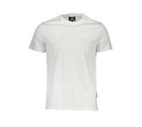 La Martina Elegante T-Shirt Girocollo Bianca con Stampa Logo da Uomo, L, Bianco, L
