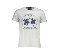 La Martina T-shirt Uomo Cotone Grigio, Grigio, XL