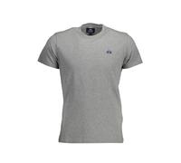 La Martina - T-shirt Girocollo in Cotone - - Tops - Uomo - Grigio - 2XL