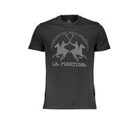 LA MARTINA T-SHIRT MANICHE CORTE UOMO NERO