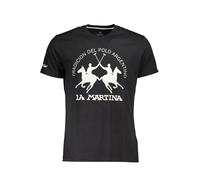 LA MARTINA T-SHIRT MANICHE CORTE UOMO NERO TAGLIA = L