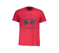 La Martina, ,Tops ,Uomo ,Rosso ,M Elegante Tee Rosa con Stile Senza Tempo