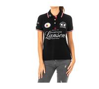 La Martina, ,Tops ,Donna ,Nero ,S Polo a Maniche Corte