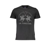 La Martina, ,Tops ,Uomo ,Nero ,M Magliette Uomo in Cotone Nera