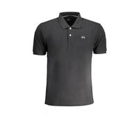 La Martina, ,Tops ,Uomo ,Nero ,S Polo in Cotone Nero con Ricamo