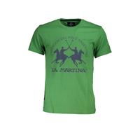 La Martina Verde Cotton Men's T-Shirt - M