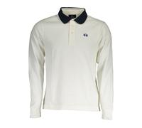 La Martina White Cotton Men Polo Shirt - XL