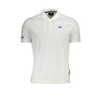 La Martina White Cotton Men Polo Shirt - XL