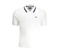 La Martina White Cotton Men Polo Shirt - XL