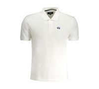 La Martina White Cotton Men Polo Shirt - XXL