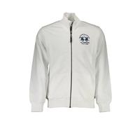 La Martina White Cotton Men Sweater - M