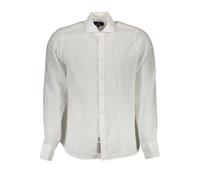La Martina White Linen Men Shirt - S