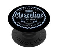 La mascolinità cristiana eccessivamente maschile 1613 Stand Firm PopSockets PopGrip Adesivo