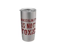 La mascolinità non è un allenamento umoristico maschile alfa politico tossico Bicchiere termico in acciaio inox doppia parete