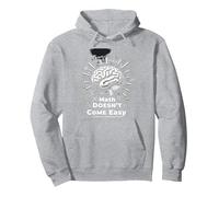 La Matematica è Dura, ma Anche tu Sei Il Potere cerebrale ispiratore Felpa con Cappuccio, Unisex per Adulti, Grigio Melange, S
