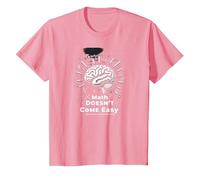 La Matematica è Dura, ma Anche tu Sei Il Potere cerebrale ispiratore Maglietta, Bambini, Rosa, 6 Anni