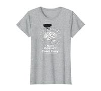 La Matematica è Dura, ma Anche tu Sei Il Potere cerebrale ispiratore Maglietta, Donna, Grigio Melange, 3XL