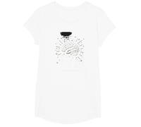 La Matematica è Dura, ma Anche tu Sei Il Potere cerebrale ispiratore Maglietta, Ragazze, Bianco, XS