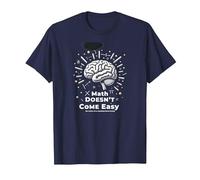 La Matematica è Dura, ma Anche tu Sei Il Potere cerebrale ispiratore Maglietta, Uomo, Navy, XL
