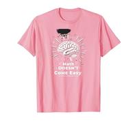 La Matematica è Dura, ma Anche tu Sei Il Potere cerebrale ispiratore Maglietta, Uomo, Rosa, 3XL