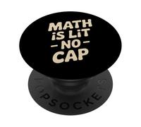 La matematica è illuminata senza cappuccio - Insegnante classico divertente & Matematica degli studenti PopSockets PopGrip Adesivo