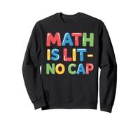 La Matematica è illuminata Senza Cappuccio - Insegnante Divertente di Algebra & Matematica studentesca Felpa