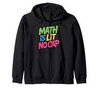 La Matematica è illuminata Senza Cappuccio - Insegnante Divertente di Matematica di Algebra & Matematica degli Studenti Felpa con Cappuccio