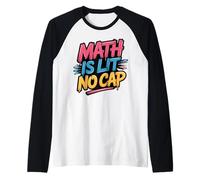 La Matematica è illuminata Senza Cappuccio - Insegnante Divertente di Matematica Maglia con Maniche Raglan