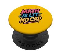 La matematica è illuminata senza cappuccio - Insegnante divertente di matematica PopSockets PopGrip Adesivo